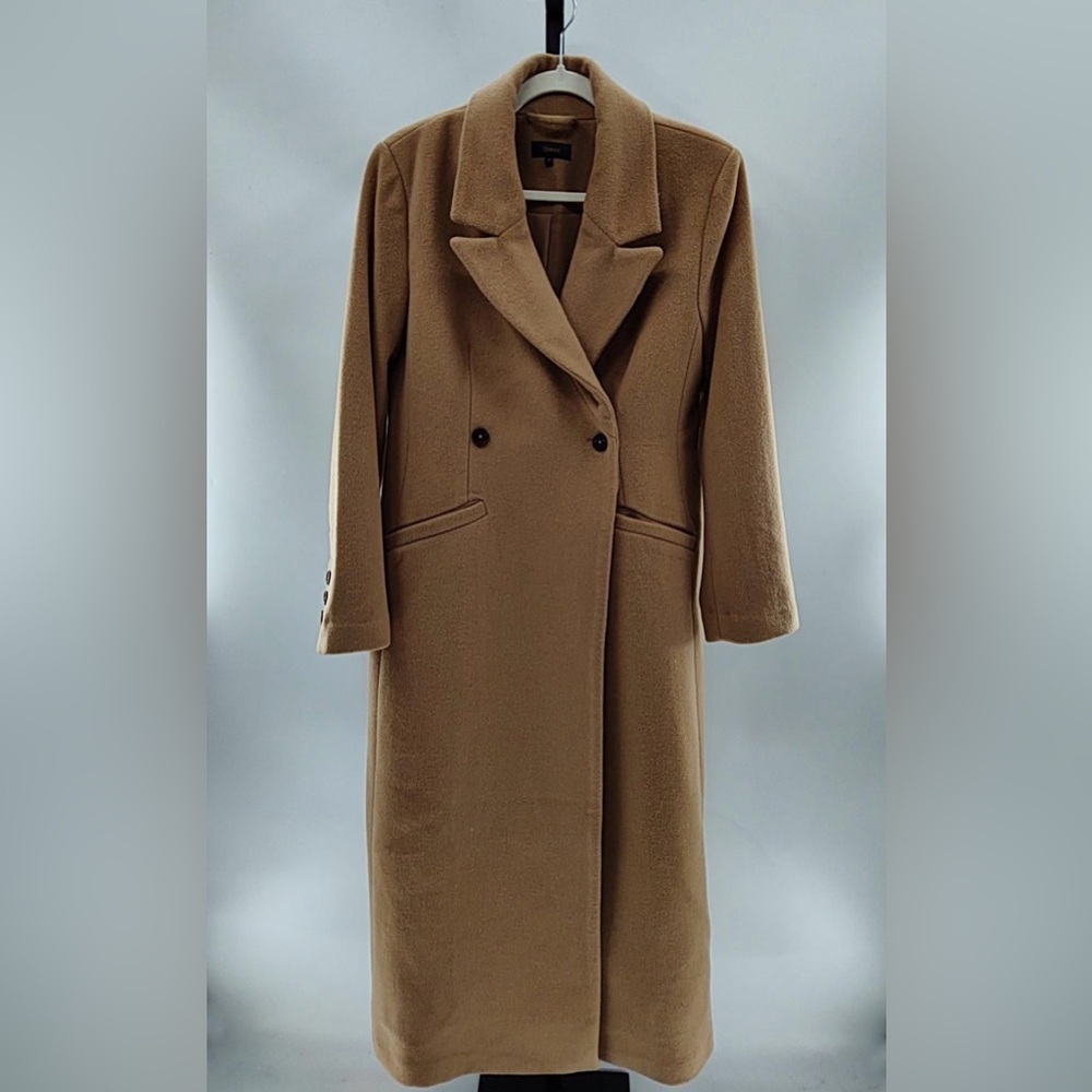Quince Wool Cashmere Coat in Caramel (Size Medium) - Picture 3 of 4